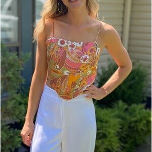 Gianni Bini scarf top with tie back